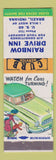 Matchbook Cover - Rainbow Drive Inn Brazil IN