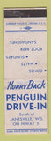 Matchbook Cover - Penguin Drive In Janesville WI