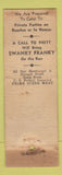 Matchbook Cover - Swanky Franky Drive Inn WORN