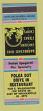 Matchbook Cover - Polka Dot Drive In Restaurant Indianapolis IN