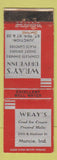 Matchbook Cover - Wray's Drive Inn Muncie IN WEAR