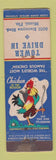 Matchbook Cover - Tower Drive In Miami FL feature Chicken in Rough WEAR