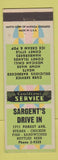 Matchbook Cover - Sargent's Drive In