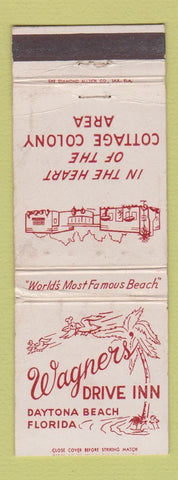 Matchbook Cover - Wagner's Drive Inn Daytona Beach FL WEAR
