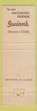 Matchbook Cover - Gwinn's Restaurant Drive In Pasadena CA