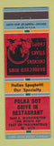 Matchbook Cover - Polka Dot Drive In Restaurant Indianapolis IN #2