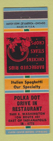Matchbook Cover - Polka Dot Drive In Restaurant Indianapolis IN #2