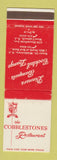 Matchbook Cover - Cobblestones Restaurant West Caldwell NJ WEAR