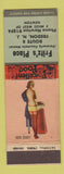 Matchbook Cover - Fritz's Place Fredon NJ pinup