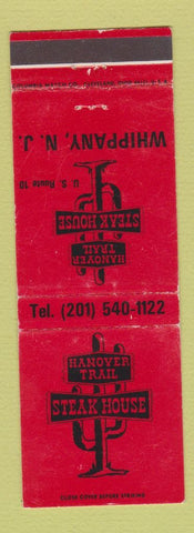 Matchbook Cover - Hanover Trail Steak House Whippany NJ