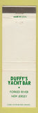 Matchbook Cover - Duffy's Yacht Bay Forked River NJ