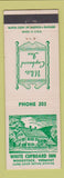 Matchbook Cover - White Cupboard Inn Woodstock VT