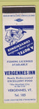 Matchbook Cover - Vergennes Inn VT