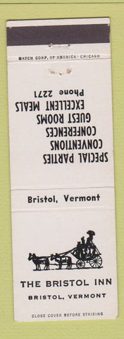 Matchbook Cover - The Bristol Inn Bristol VT