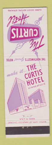 Matchbook Cover - Curtis Hotel Minneapolis MN