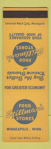 Matchbook Cover - Stillman's Grocery Stores Minneapolis MN
