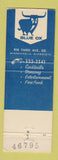 Matchbook Cover - Blue Ox Restaurant Minneapolis MN