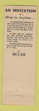 Matchbook Cover - Doc's Bar Minneapolis MN WEAR