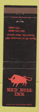 Matchbook Cover - Red Bull Inn Somerville NJ