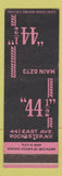 Matchbook Cover - 44 ?ï?¾?½ Rochester NY