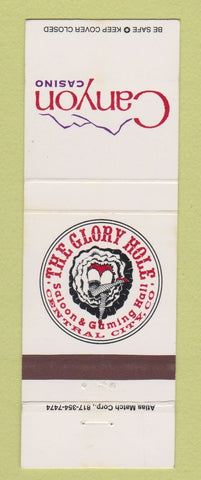 Matchbook Cover - Canyon Casino The Glory Hole Central City Colorado