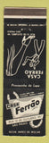 Matchbook Cover - Cafe Ferrao Sao Paulo Brazil girlie leg
