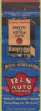 Matchbook Cover - Old Colony Auto Polish Rosco oil WORN