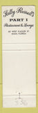 Matchbook Cover - Sally Russell's Restaurant girlie Miami FL