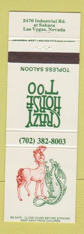 Matchbook Cover - Crazy Horse Too Strip Club Las Vegas NV