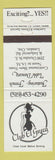 Matchbook Cover - Club El Greco Strip Club London ON girlie