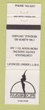 Matchbook Cover - Pleasure Dome Strip Club Rexdale ON