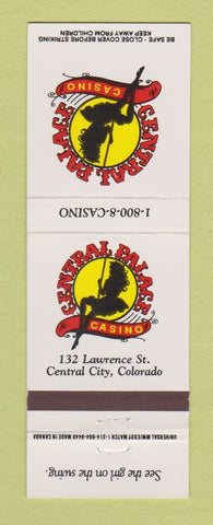 Matchbook Cover - Central Palace Casino Central City Colorado girlie