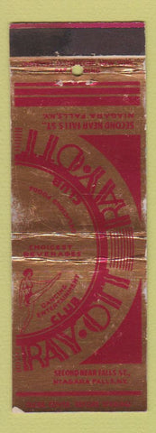 Matchbook Cover - Club Ray Ott Niagara Falls NY girlie WEAR