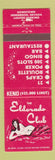 Matchbook Cover - Eldorado Club Henderson NV girlie casino