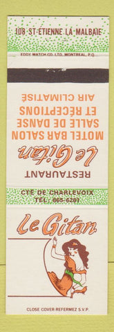 Matchbook Cover - Le Giatan Strip Club La Malbaie QC girlie