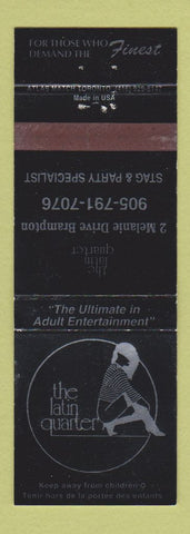 Matchbook Cover - Latin Quarter Strip Club girlie