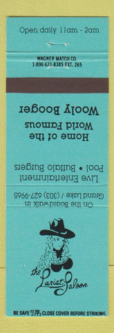 Matchbook Cover - Lariat Saloon Grand Lake Colorado girlie