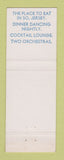 Matchbook Cover - Marlton Manor Merchantville NJ
