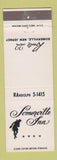 Matchbook Cover - Somerville Inn NJ