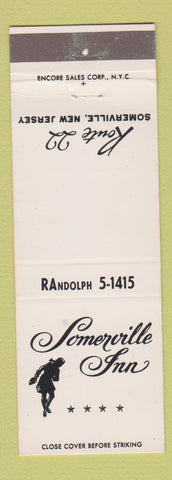 Matchbook Cover - Somerville Inn NJ