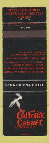 Matchbook Cover - Old Forge Cabaret Victoria BC girlie