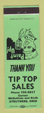 Matchbook Cover - Tip Top Sales Paint Struthers OH