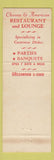 Matchbook Cover - Oriental Terrace Chinese Restaurant Maple Heights OH