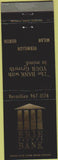 Matchbook Cover - Erie County Bank Milon Huron Vermilion OH