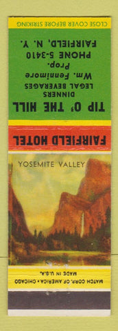 Matchbook Cover - Tip o the Hill Fairfield NY