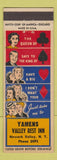 Matchbook Cover - Yamens Valley Rest Inn Newark Valley NY