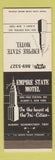 Matchbook Cover - Empire State Motel Albany NY