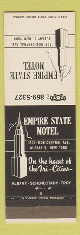 Matchbook Cover - Empire State Motel Albany NY