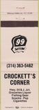 Matchbook Cover - Crockett's Corner Phillips 66 oil gas Eldon MO?