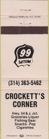 Matchbook Cover - Crockett's Corner Phillips 66 oil gas Eldon MO?